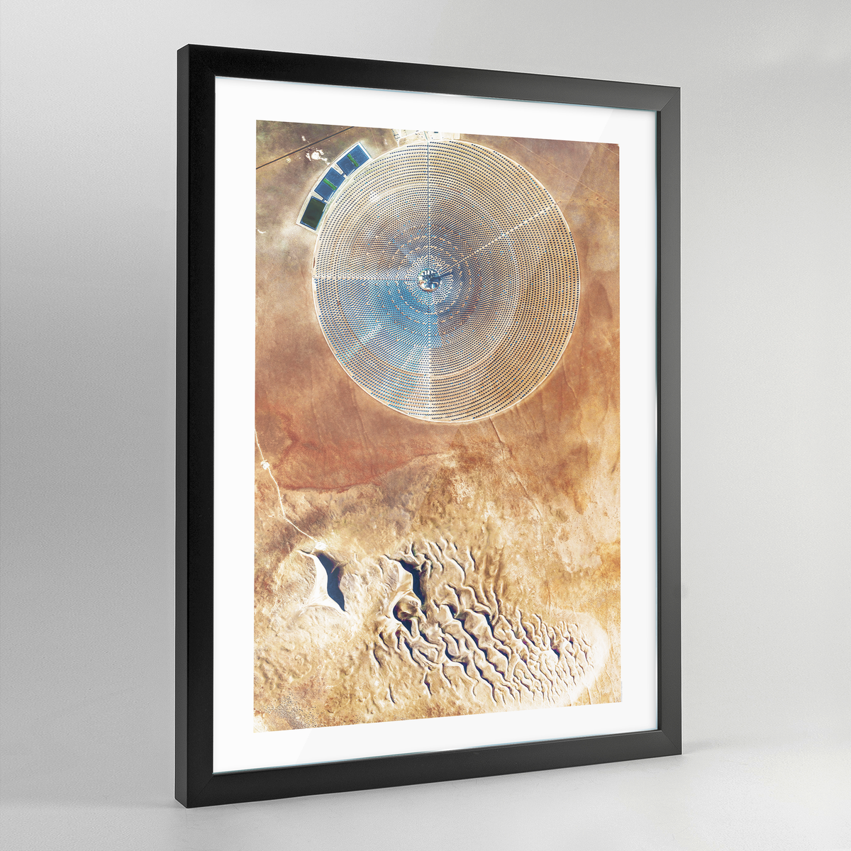 Crescent Dunes Earth Photography Art Print - Framed