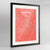Framed Austin Map Art Print 24x36" Contemporary Black frame Point Two Design Group