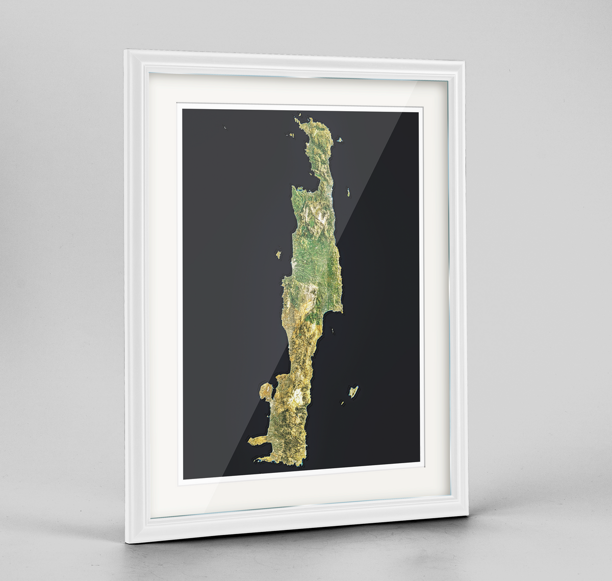 Crete Earth Photography Art Print - Framed