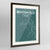Framed Bentonville Map Art Print 24x36" Contemporary Walnut frame Point Two Design Group