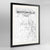 Framed Bentonville Map Art Print 24x36" Contemporary Black frame Point Two Design Group