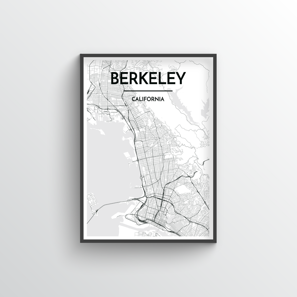Berkeley Map Art Print - Point Two Design