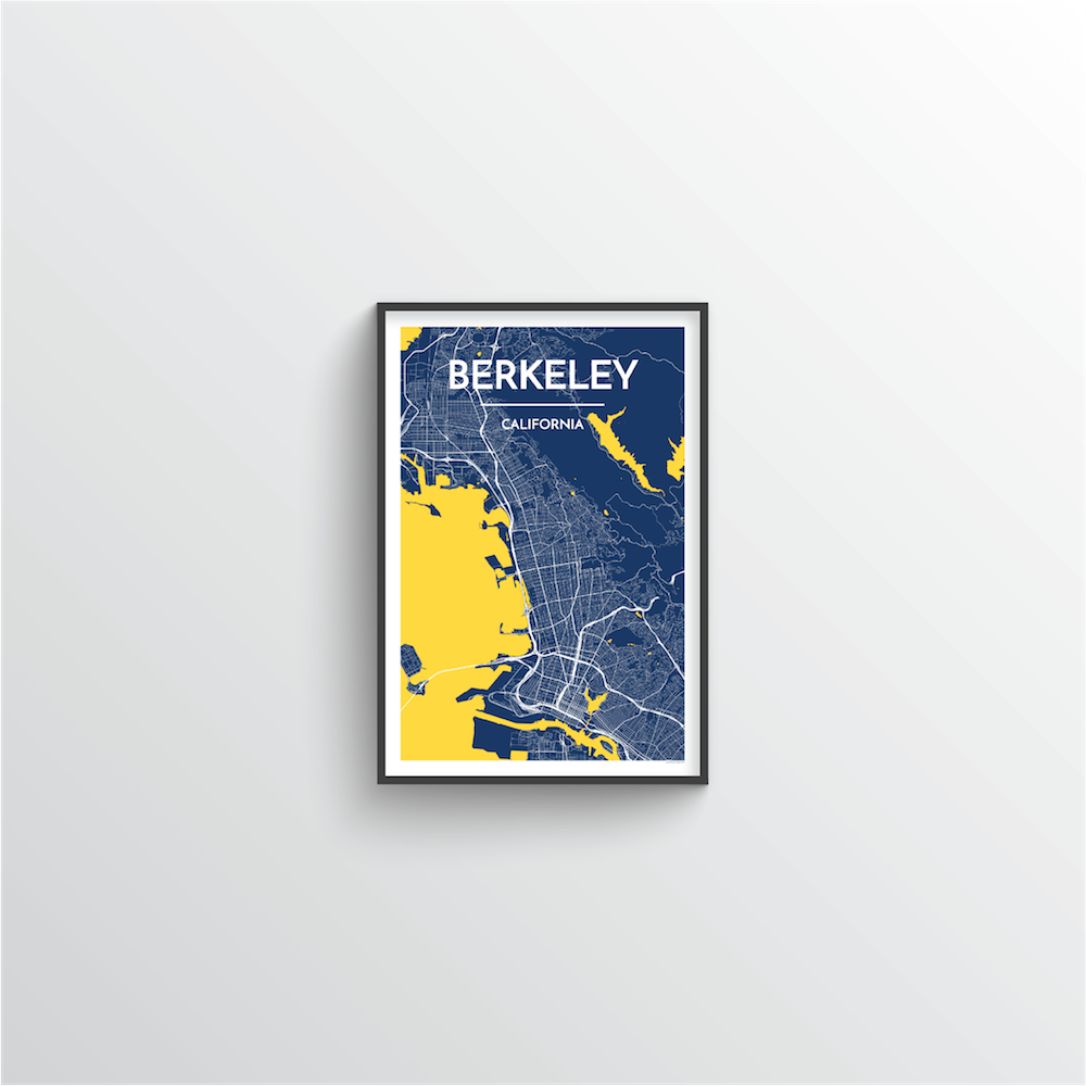 Berkeley Map Art Print - Point Two Design