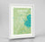 Framed Boston Map Art Print 24x36" Traditional White frame Point Two Design Group