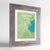Framed Boston Map Art Print 24x36" Western Grey frame Point Two Design Group