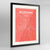 Framed Bozeman Map Art Print 24x36" Contemporary Black frame Point Two Design Group