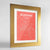 Framed Bozeman Map Art Print 24x36" Gold frame Point Two Design Group