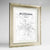Framed Bozeman Map Art Print 24x36" Champagne frame Point Two Design Group