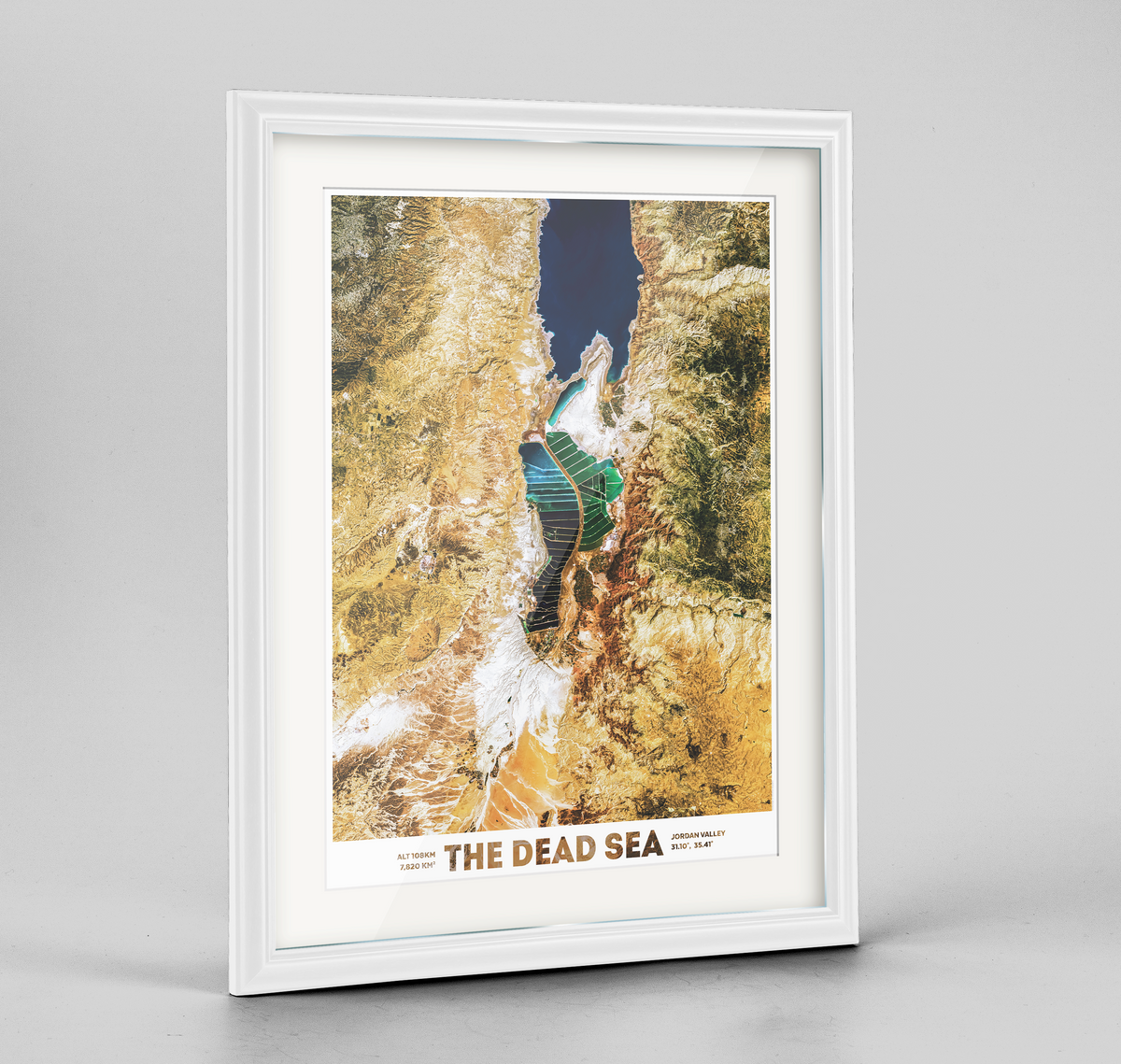 Dead Sea Earth Photography Art Print - Framed