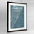 Framed Charlotte Map Art Print 24x36" Contemporary Black frame Point Two Design Group