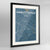 Framed Charlottesville Map Art Print 24x36" Contemporary Black frame Point Two Design Group