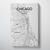 Chicago Map Canvas Wrap - Point Two Design