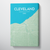 Cleveland Map Canvas Wrap - Point Two Design