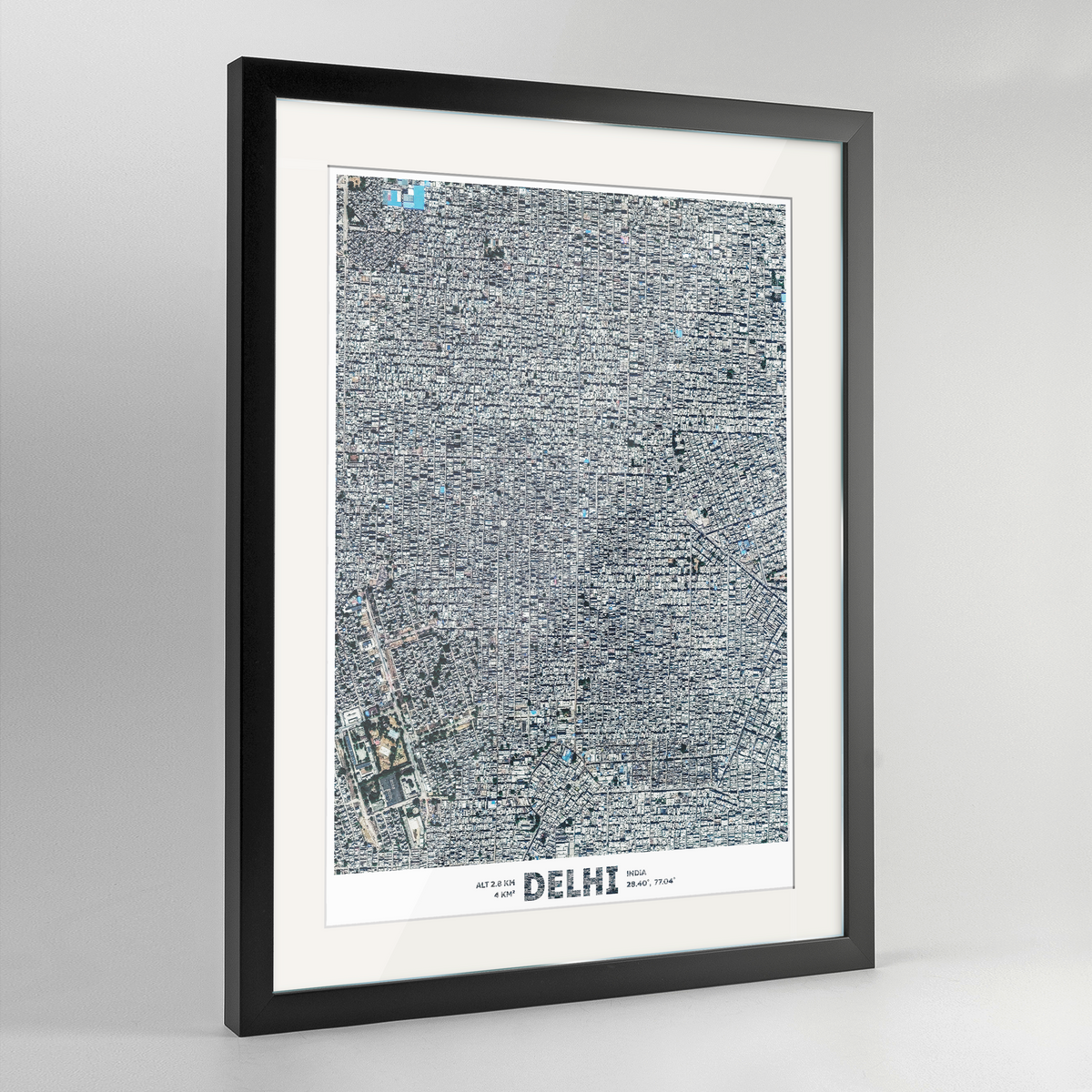 Delhi Earth Photography Art Print - Framed