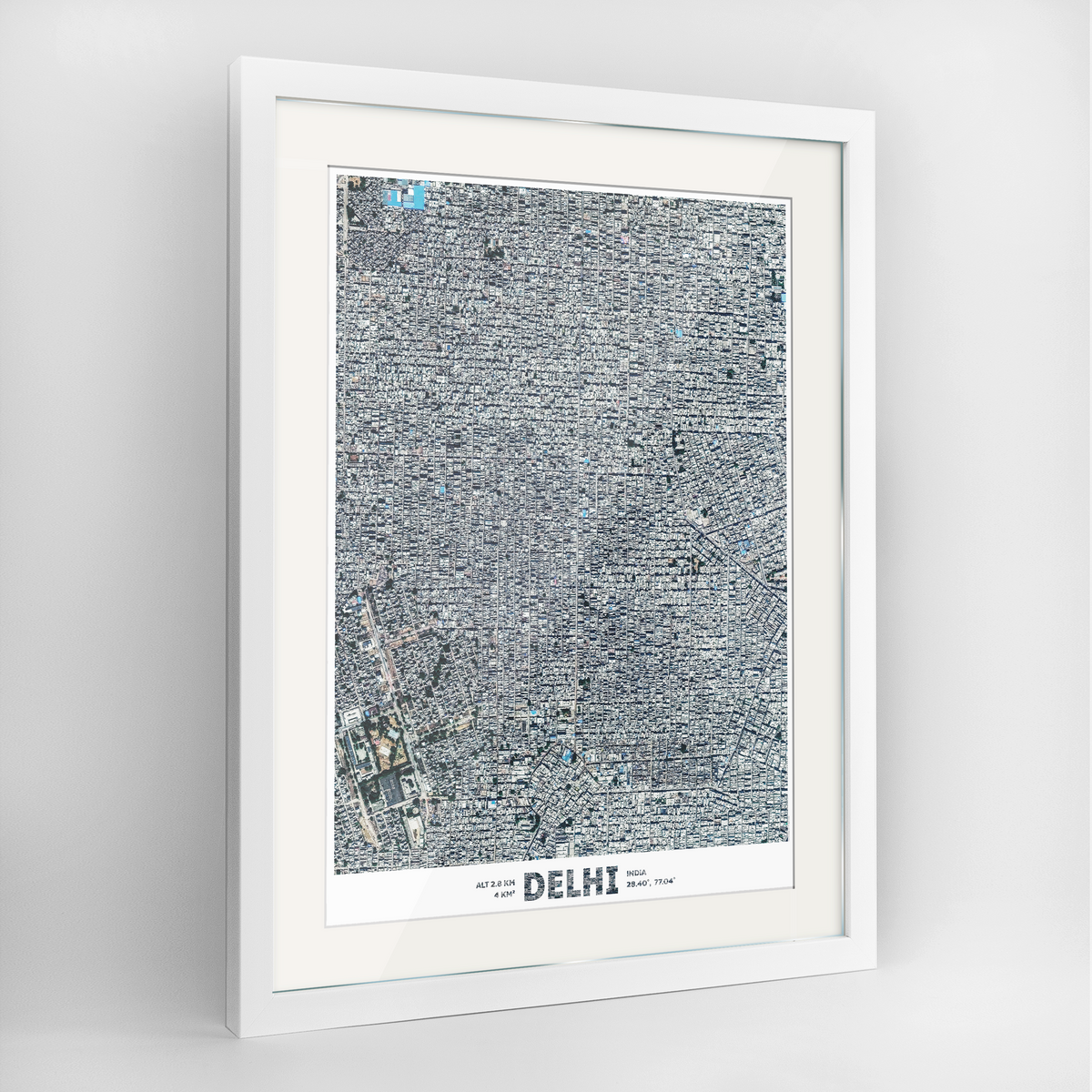 Delhi Earth Photography Art Print - Framed