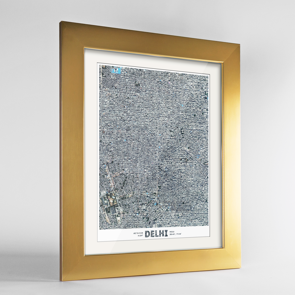 Delhi Earth Photography Art Print - Framed