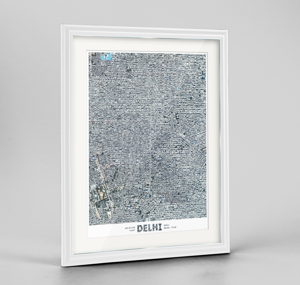 Delhi Earth Photography Art Print - Framed