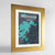 Framed Deephaven Map Art Print 24x36" Gold frame Point Two Design Group