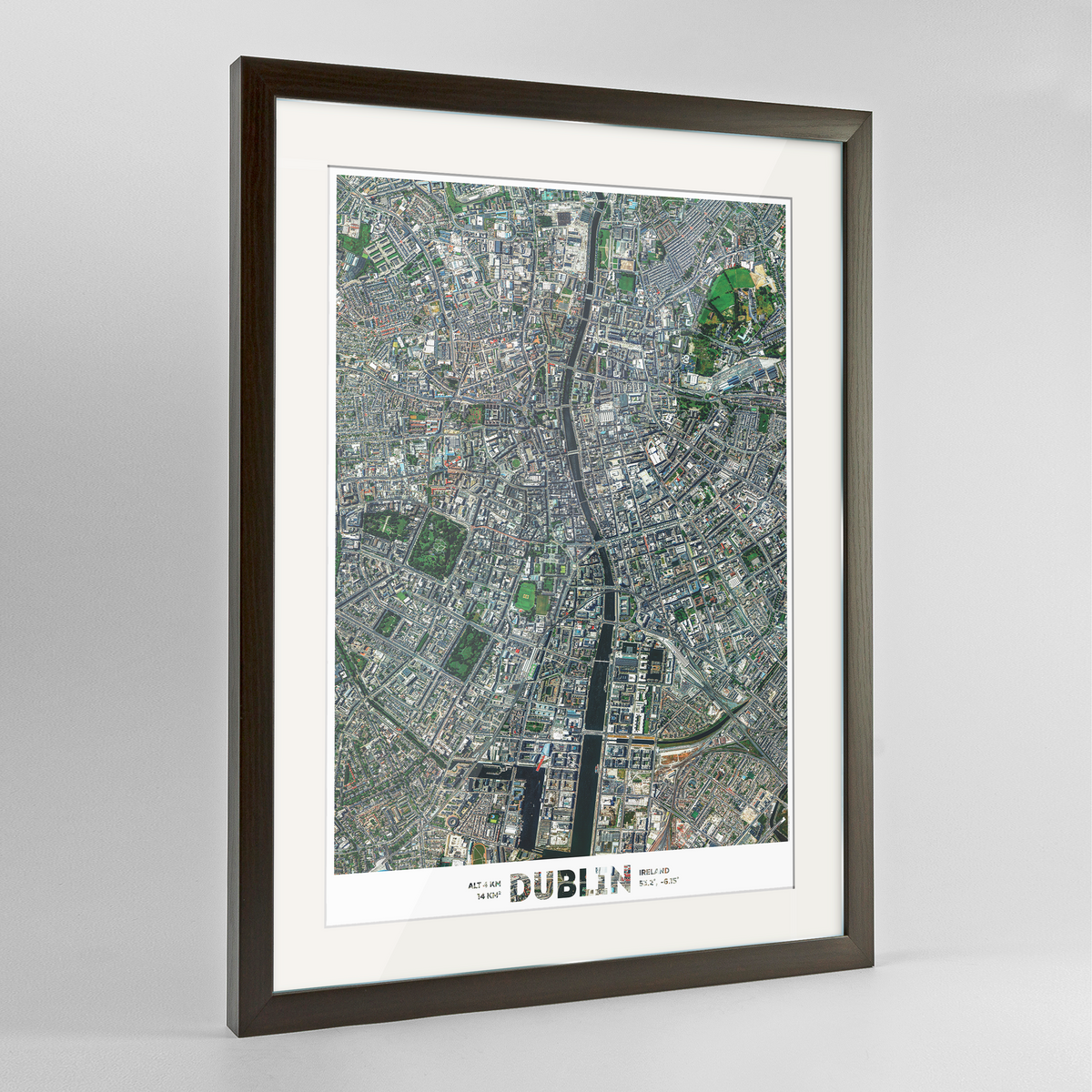Dublin Earth Photography Art Print - Framed