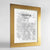 Framed Denver Map Art Print 24x36" Gold frame Point Two Design Group