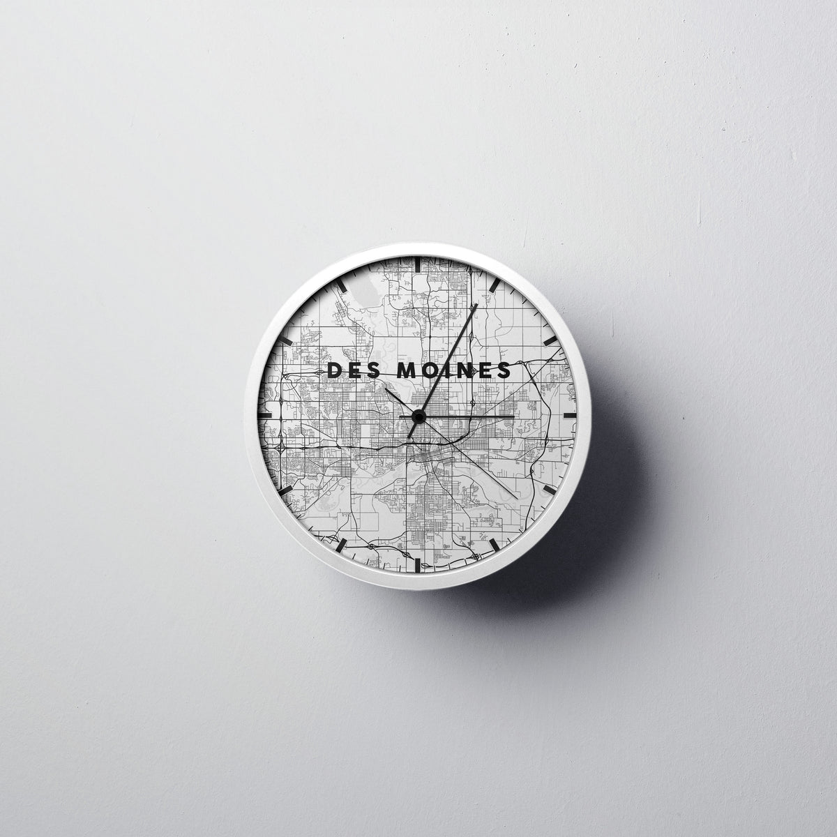 Des Moines Wall Clock - Point Two Design