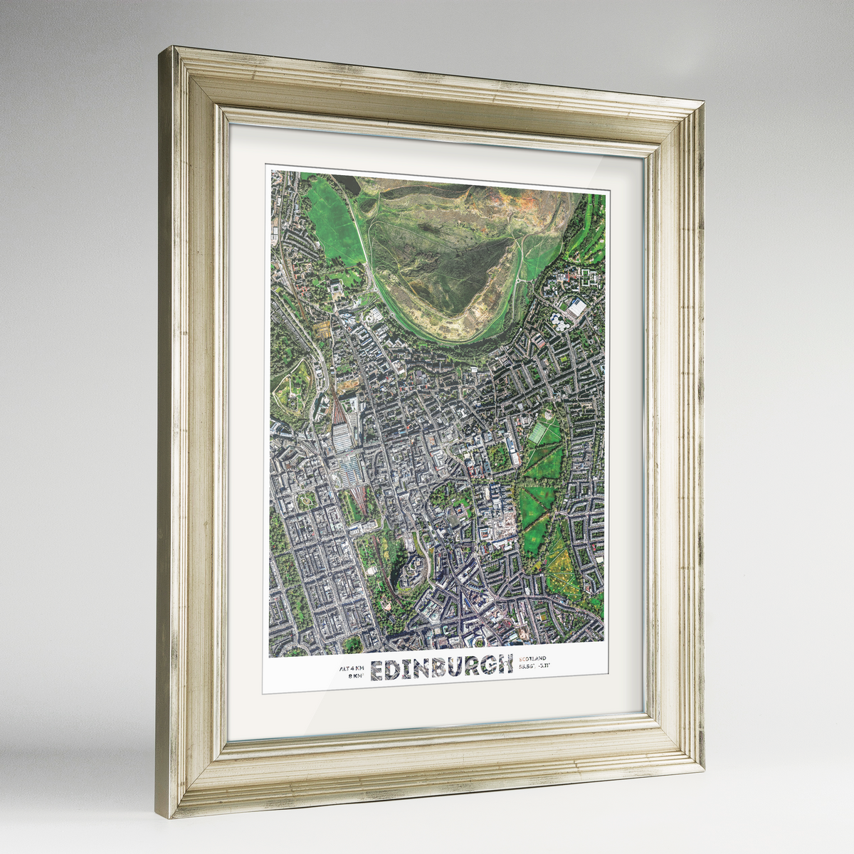 Edinburgh Earth Photography Art Print - Framed
