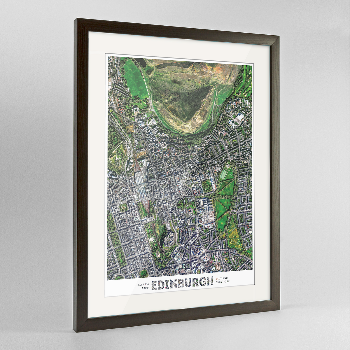 Edinburgh Earth Photography Art Print - Framed