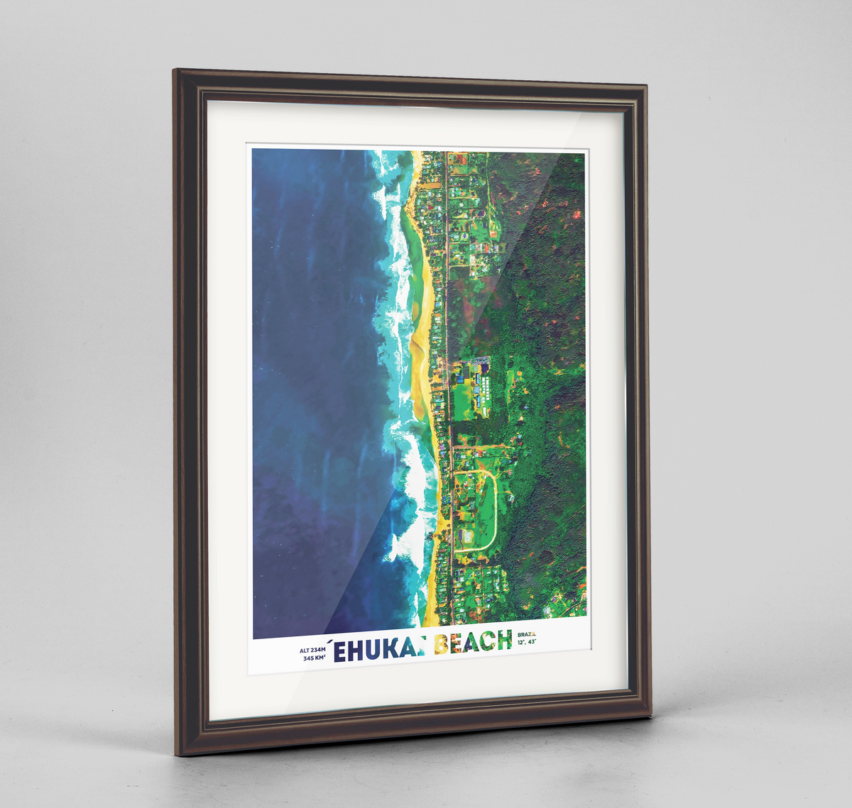 Ehukai Earth Photography Art Print - Framed