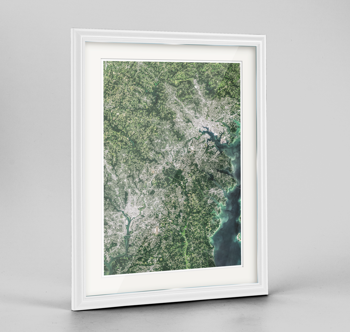 DC/Baltimore Earth Photography Art Print - Framed