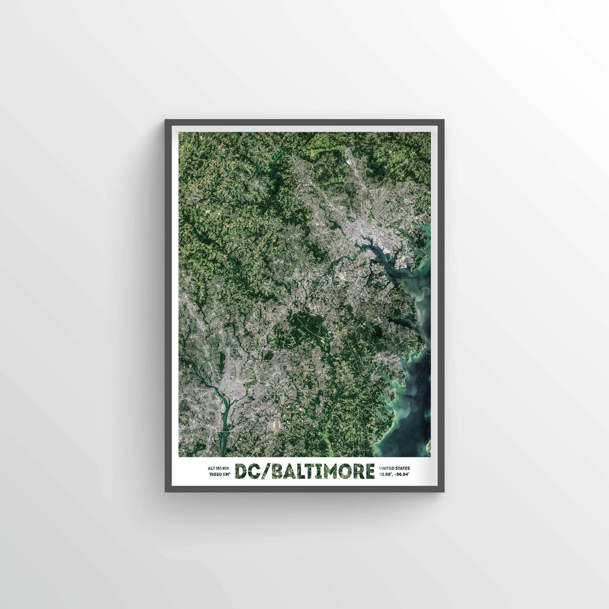 DC/Baltimore Earth Photography - Art Print