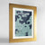 Framed Excelsior Map Art Print 24x36" Gold frame Point Two Design Group