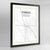 Framed Fargo Map Art Print 24x36" Contemporary Black frame Point Two Design Group