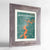 Framed Jacksonville Map Art Print 24x36" Western Grey frame Point Two Design Group