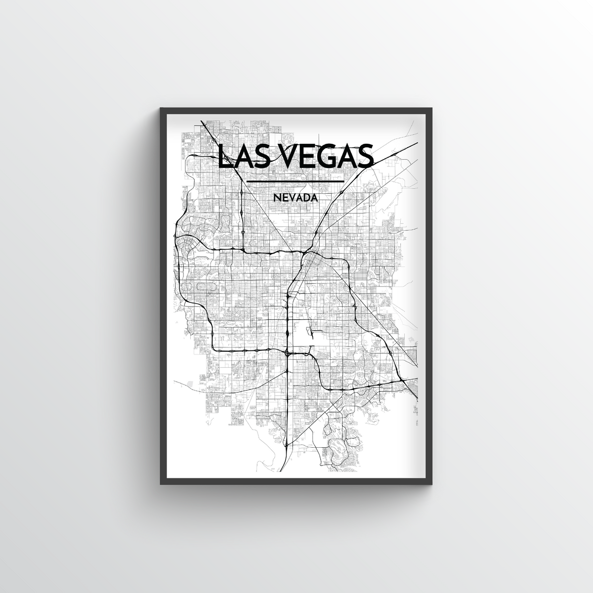 Easy to print Las Vegas maps