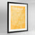 Framed Las Vegas Map Art Print 24x36" Contemporary Black frame Point Two Design Group