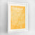Framed Las Vegas Map Art Print 24x36" Contemporary White frame Point Two Design Group