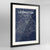 Framed Lexington Map Art Print 24x36" Contemporary Black frame Point Two Design Group