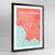 Framed Los Angeles City Map Art Print - Point Two Design