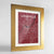 Framed Louisville Map Art Print 24x36" Gold frame Point Two Design Group