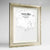 Framed Malibu Map Art Print 24x36" Champagne frame Point Two Design Group