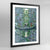 Eiffel Tower Earth Photography Art Print - Framed