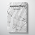 Manhattan City Map Canvas Wrap - Point Two Design - Black & White Print