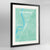 Framed Memphis Map Art Print 24x36" Contemporary Black frame Point Two Design Group