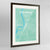 Framed Memphis Map Art Print 24x36" Contemporary Walnut frame Point Two Design Group