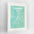 Framed Memphis Map Art Print 24x36" Contemporary White frame Point Two Design Group