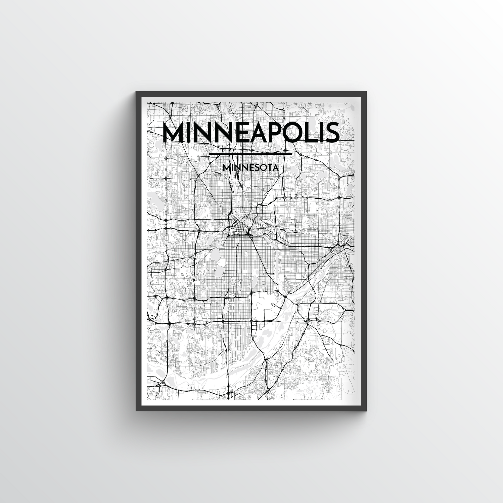 Map of Minneapolis, Minnesota - GIS Geography