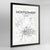 Framed Montgomery Map Art Print 24x36" Contemporary Black frame Point Two Design Group
