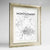 Framed Montgomery Map Art Print 24x36" Champagne frame Point Two Design Group