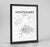 Framed Montgomery Map Art Print 24x36" Traditional Black frame Point Two Design Group