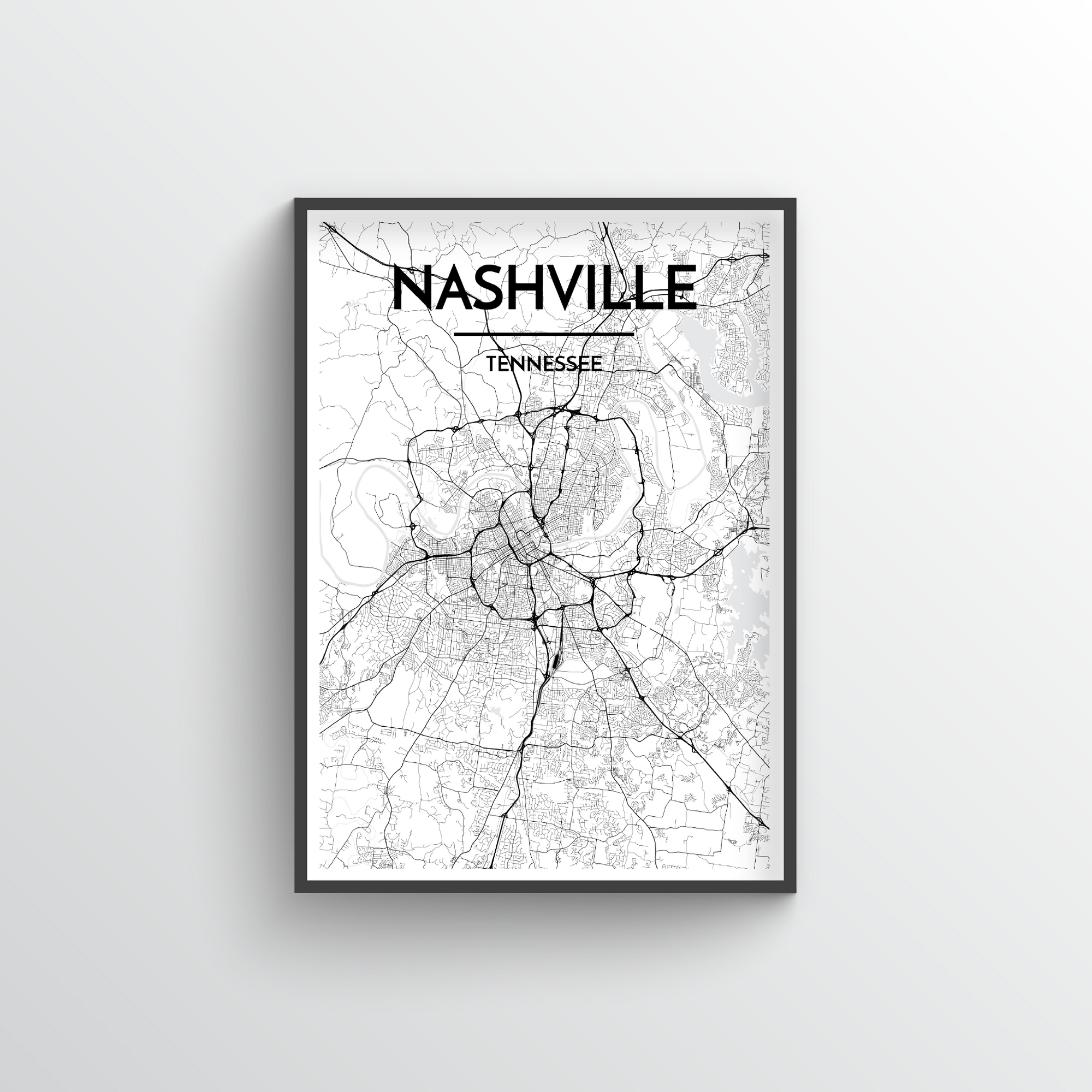 Nashville City Map Printable